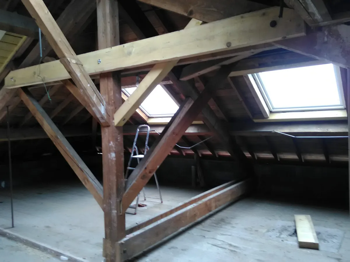 Assemblage de charpente en bois