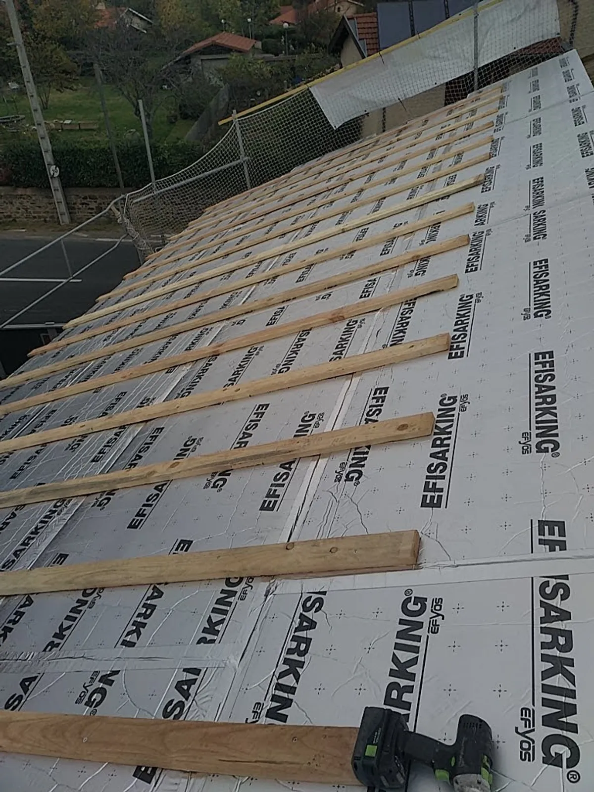 Chantier KUBETOIT : Isolation extérieur Sarking - Craponne